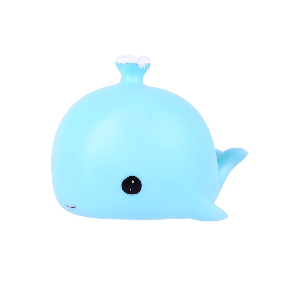 Mosichi Cute Cartoon Whale LED Night Light - Battery Powered Kids Bedroom Lamp for Nursery, Children's Room & Sleep Aid - Soothing Night Light for Babies & Toddlers