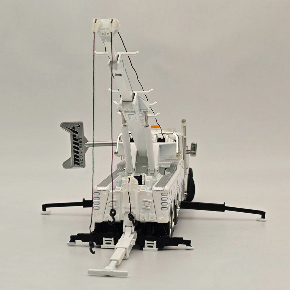 FIRST GEAR 1/50 Scale Kenworth T880 Diecast Truck with Century Model 1060 Rotator Wrecker - White Collectible Model Car (50-3467) - Perfect for Truck Enthusiasts, Diecast Collectors, and Display Showcases