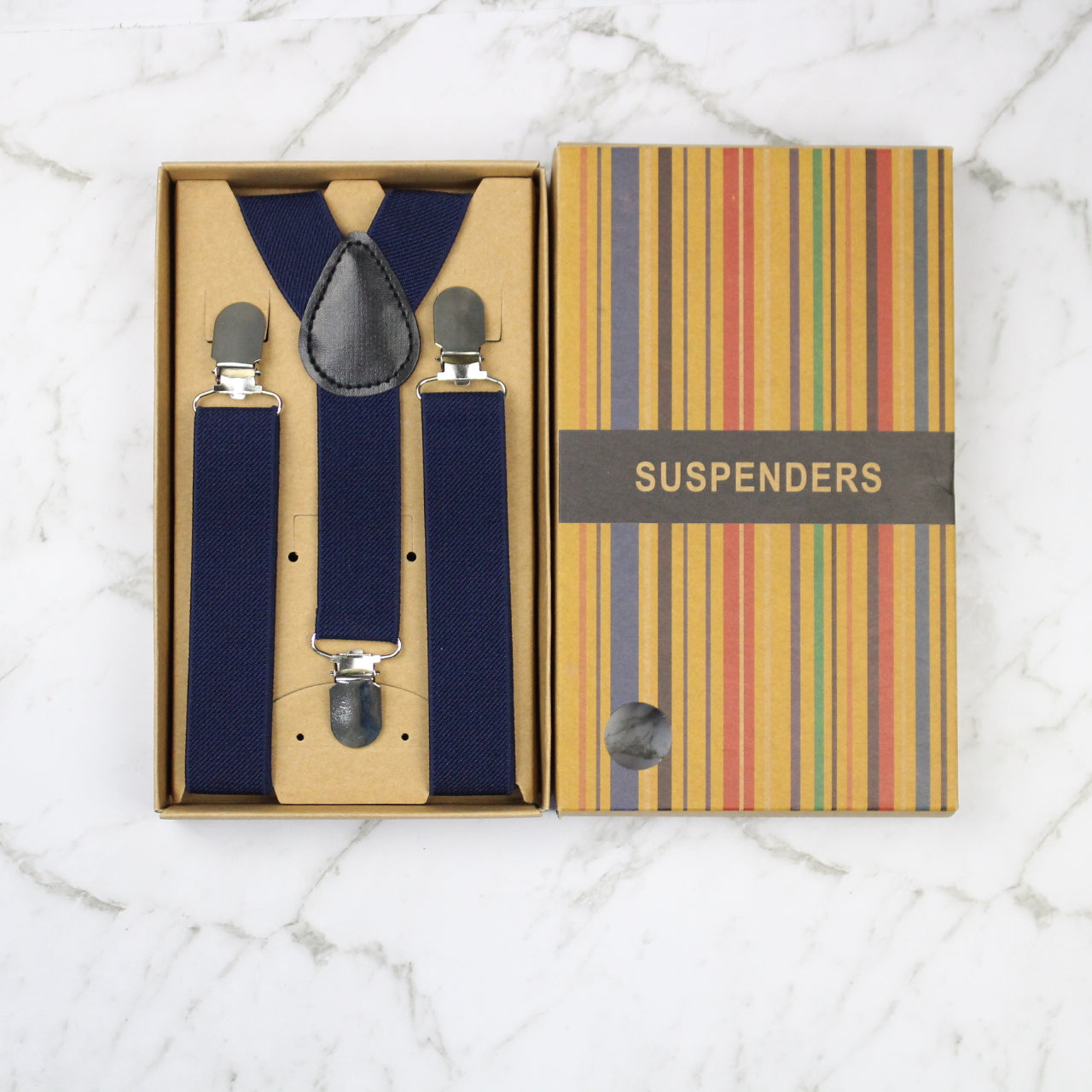 Boys Suspenders for Kids - Adjustable Navy Blue Suspenders for Toddlers & Children | Perfect for Formal Events, School Uniforms & Special Occasions