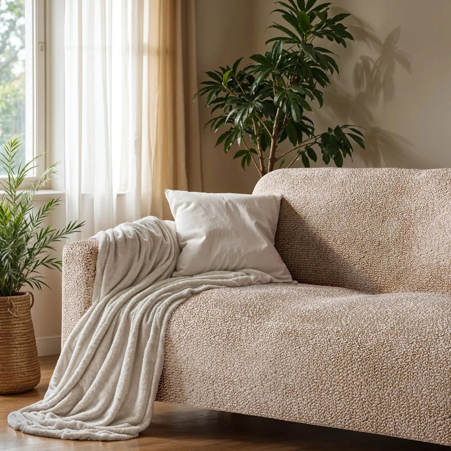 2 Seater Loveseat Slipcover - Soft Microfiber Fabric - Perfect for Living Room, Bedroom & Home Decor
