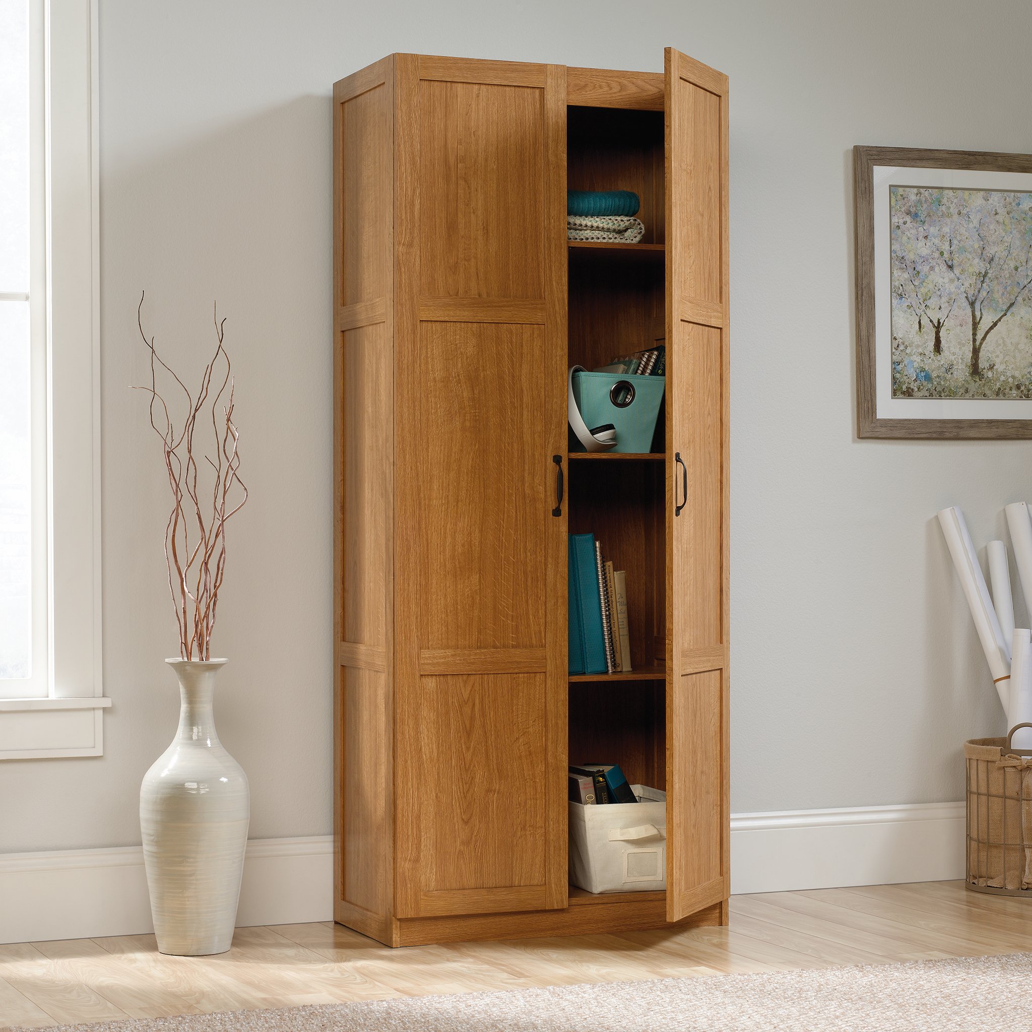 Sauder HomePlus Storage Cabinet - Organize Your Pantry, Kitchen & Home | Durable & Stylish Storage Solution for Food, Dishes & Household Items