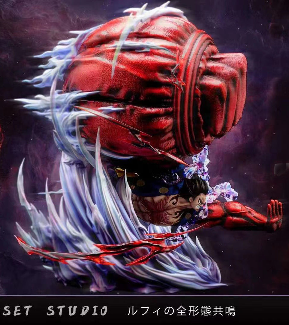 Reset Studio Gear 4 Luffy Gomu Gomu no Kong Gun Statue - One Piece Anime Figure for Collectors | Perfect for Display, Anime Decor, and Gift for Fans