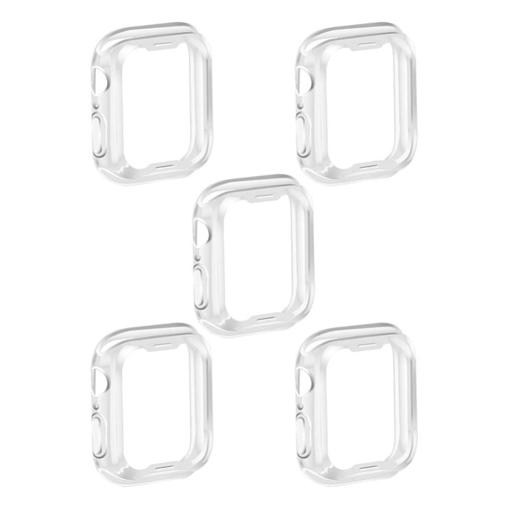 5PCS Shockproof TPU Case for Apple Watch 4 44mm - Screen Protection for Sports & Work