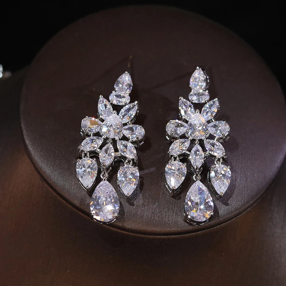 Luxury African Dubai Wedding Jewelry Set - Gold Necklace & Earrings for Women - Perfect for Bridal, Evening Gala, and Special Occasions