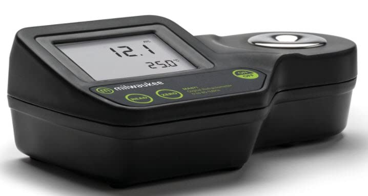 Milwaukee MA871 Digital Brix Refractometer - 0-85% Brix Range for Sugar Content Measurement | Perfect for Brewing, Winemaking & Food Processing