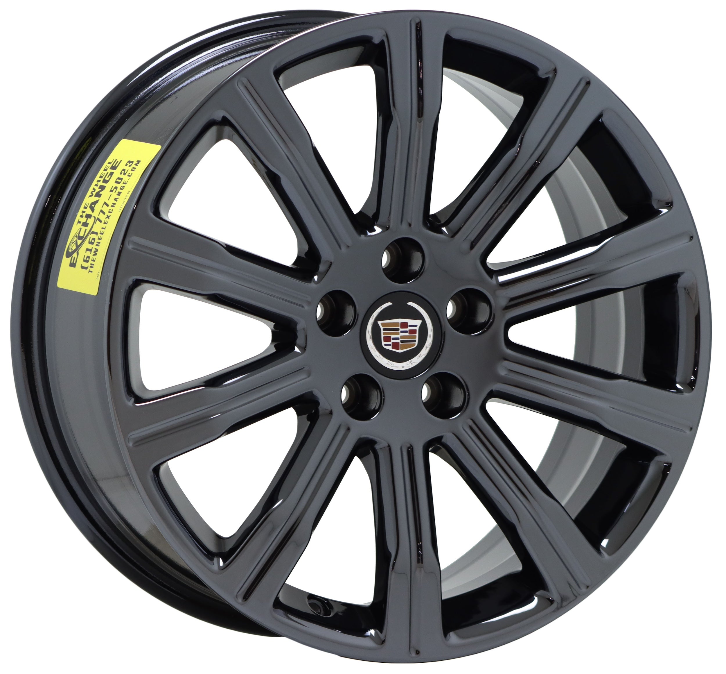18x8 18x9 Cadillac ATS Sedan Black Chrome Wheels Rims OEM 4705 4707 - Replacement for Luxury Car Upgrade - Perfect for Street Performance & Show Car Customization