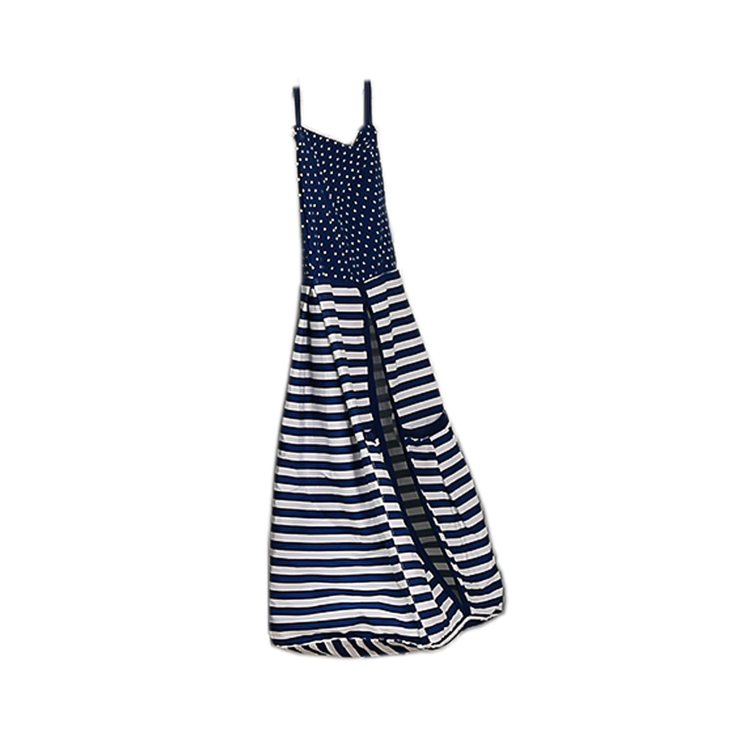 Pink and Navy Blue Striped Baby Diaper Stacker Hanger for Nursery Crib - 1 PC Organizer for Diapers, Wipes & Baby Essentials - Perfect for Newborns & Toddlers (Blue Stripe)