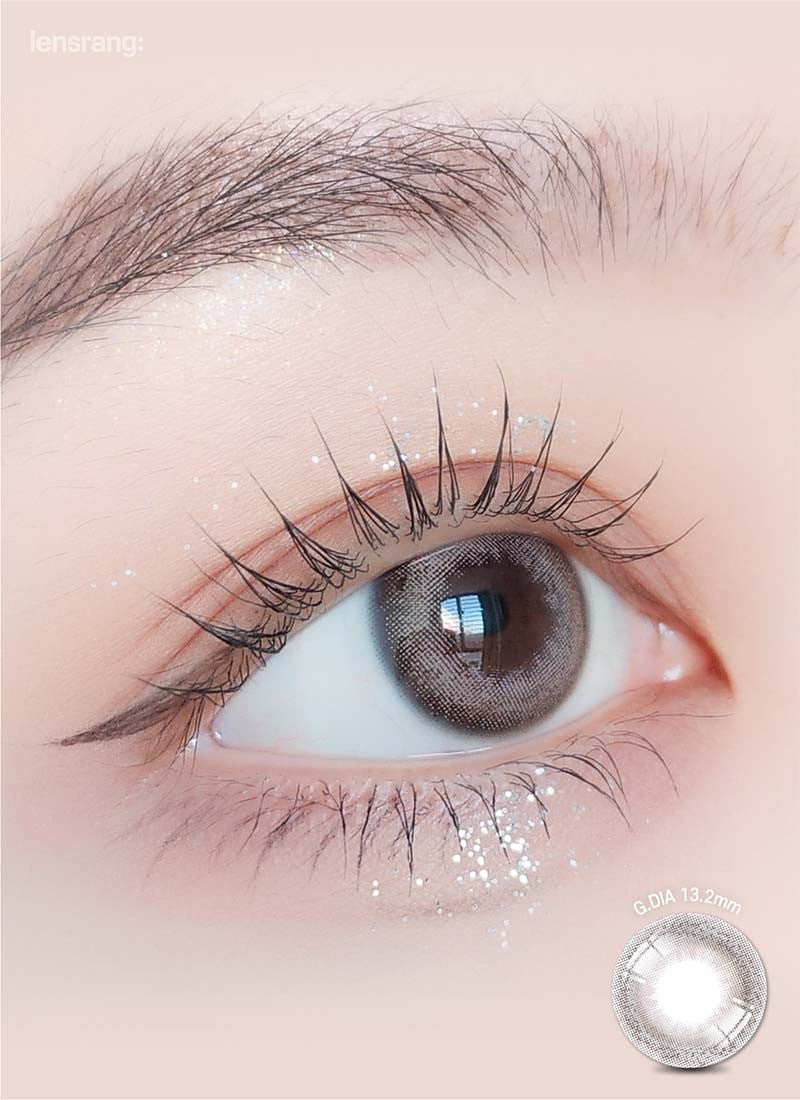 Credit Ash Brown Colored Contact Lenses (2-Pack) - Buy 1 Get 1 Free - Monthly Disposable MPC Lenses for Natural Eye Color Enhancement | Perfect for Cosplay, Halloween, and Daily Wear