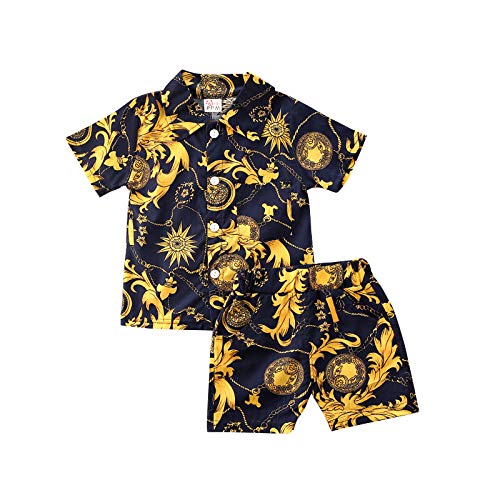 01 Floral Boys Shorts Yellow Totem