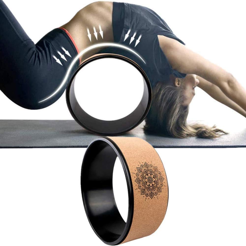 QiuQiu Yoga Wheel for Stretching & Fitness - Premium Yoga Ring & Backbend Roller for Flexibility Training | Perfect for Yoga, Pilates, Home Workouts & Posture Correction