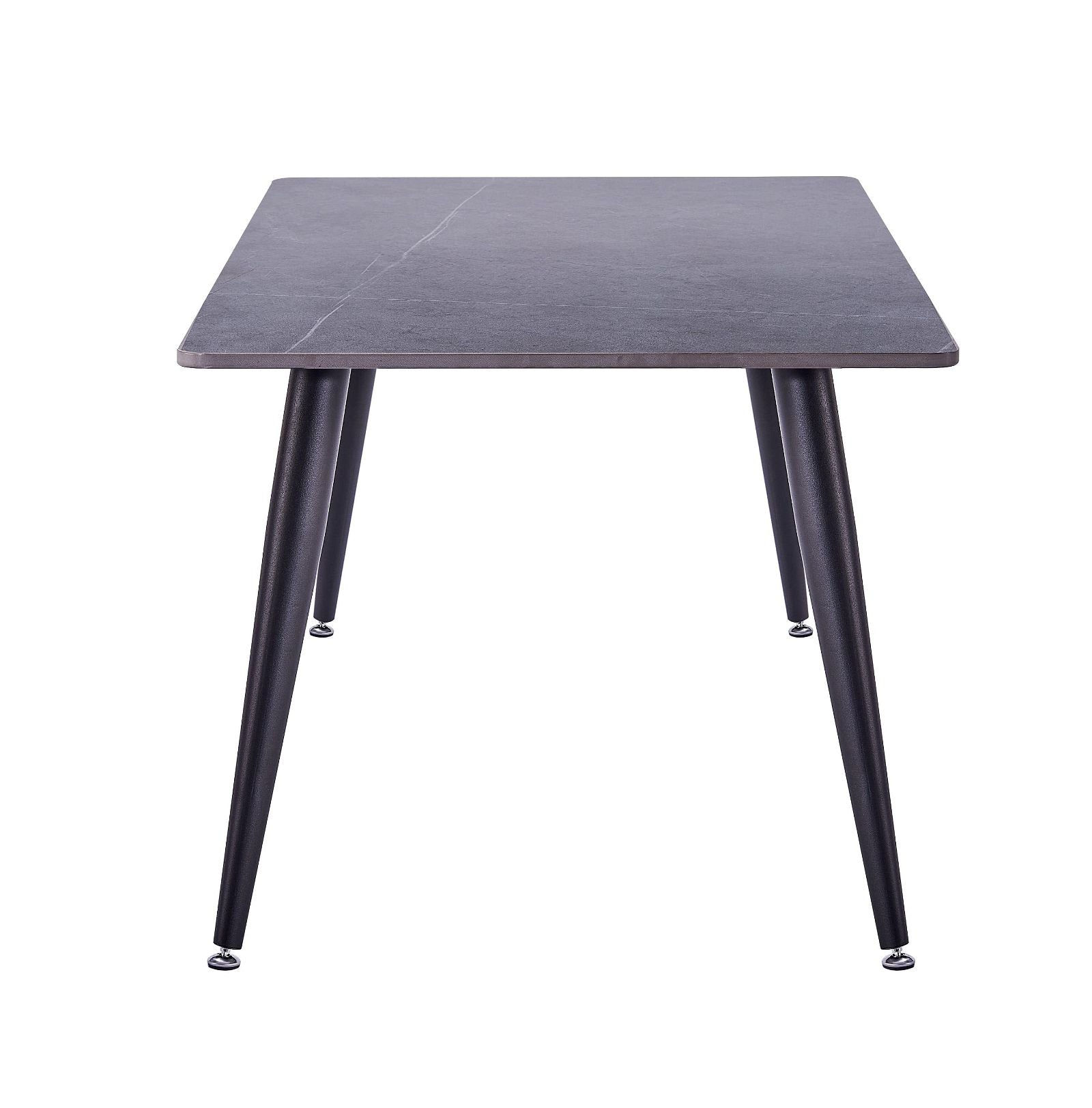 Criterionâ¢ Modern Grey Sintered Stone Coffee Table with Sturdy Metal Legs - Perfect for Living Room, Lounge & Office Decor