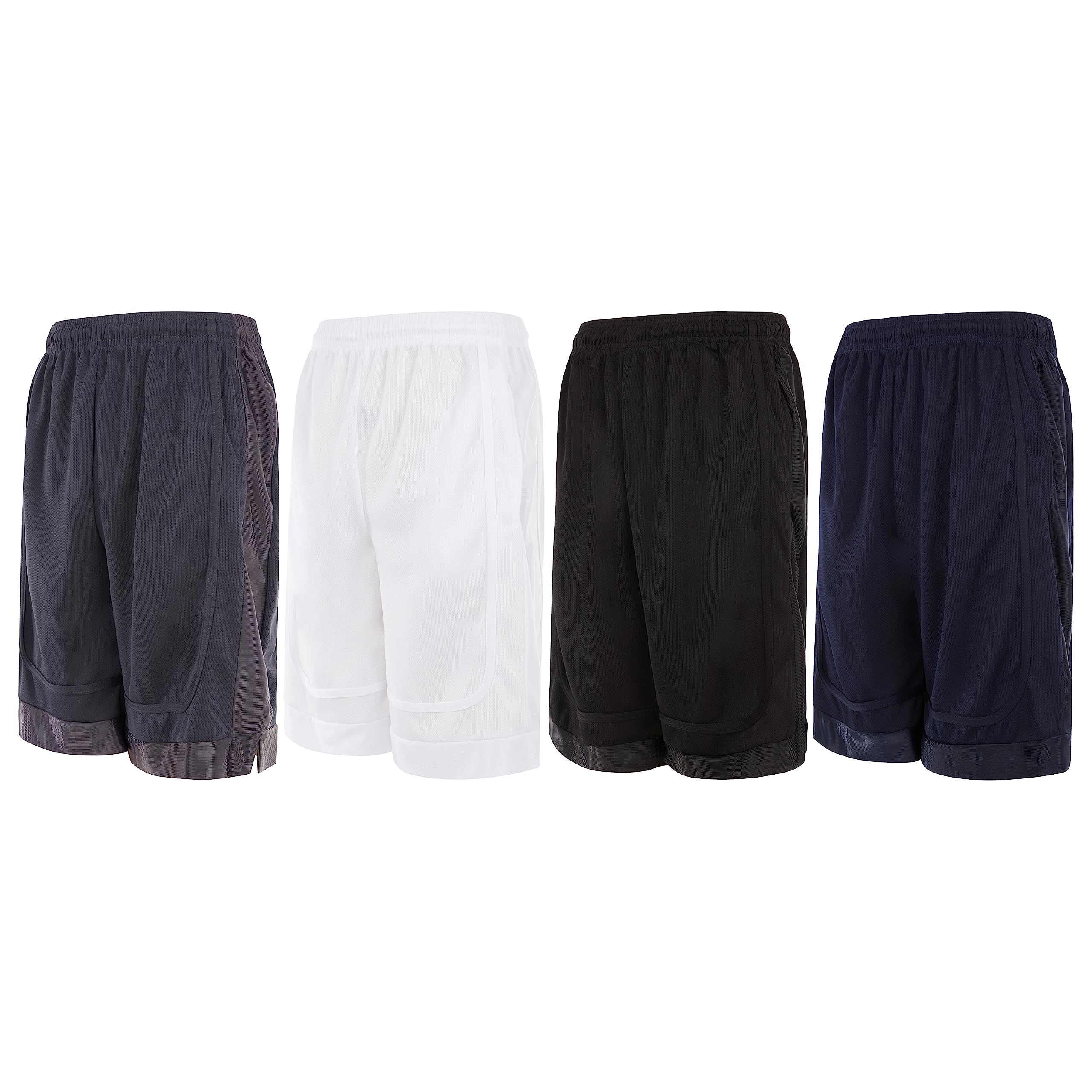 **Men's Basketball Shorts with Pockets - 4 Pack Athletic Performance Gym Shorts for Running, Training & Casual Wear**    *(Optimized for Google SEO, translated to English, and includes usage scenarios: Running, Training & Casual Wear.)*