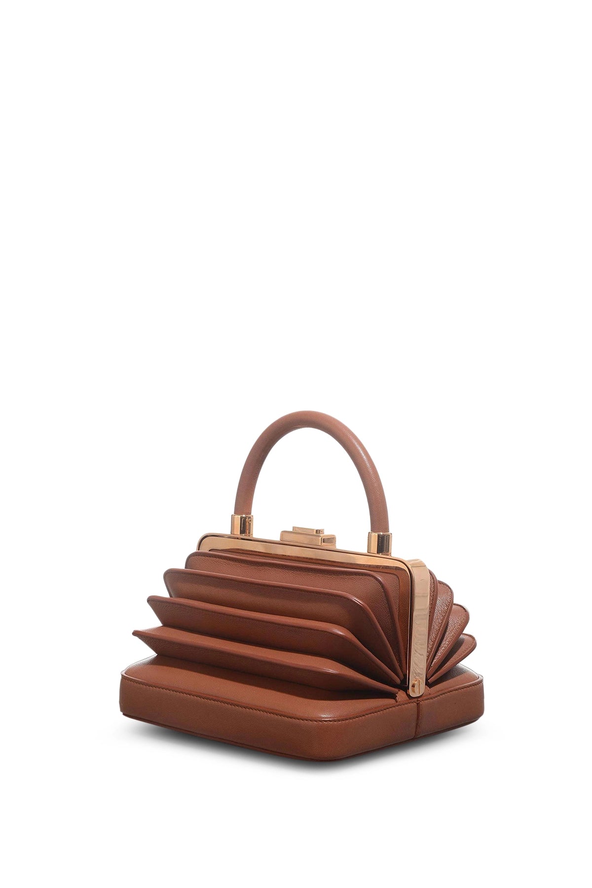 Premium Cognac Nappa Leather Diana Bag - Women's Luxury Handbag for Work, Travel & Everyday Use