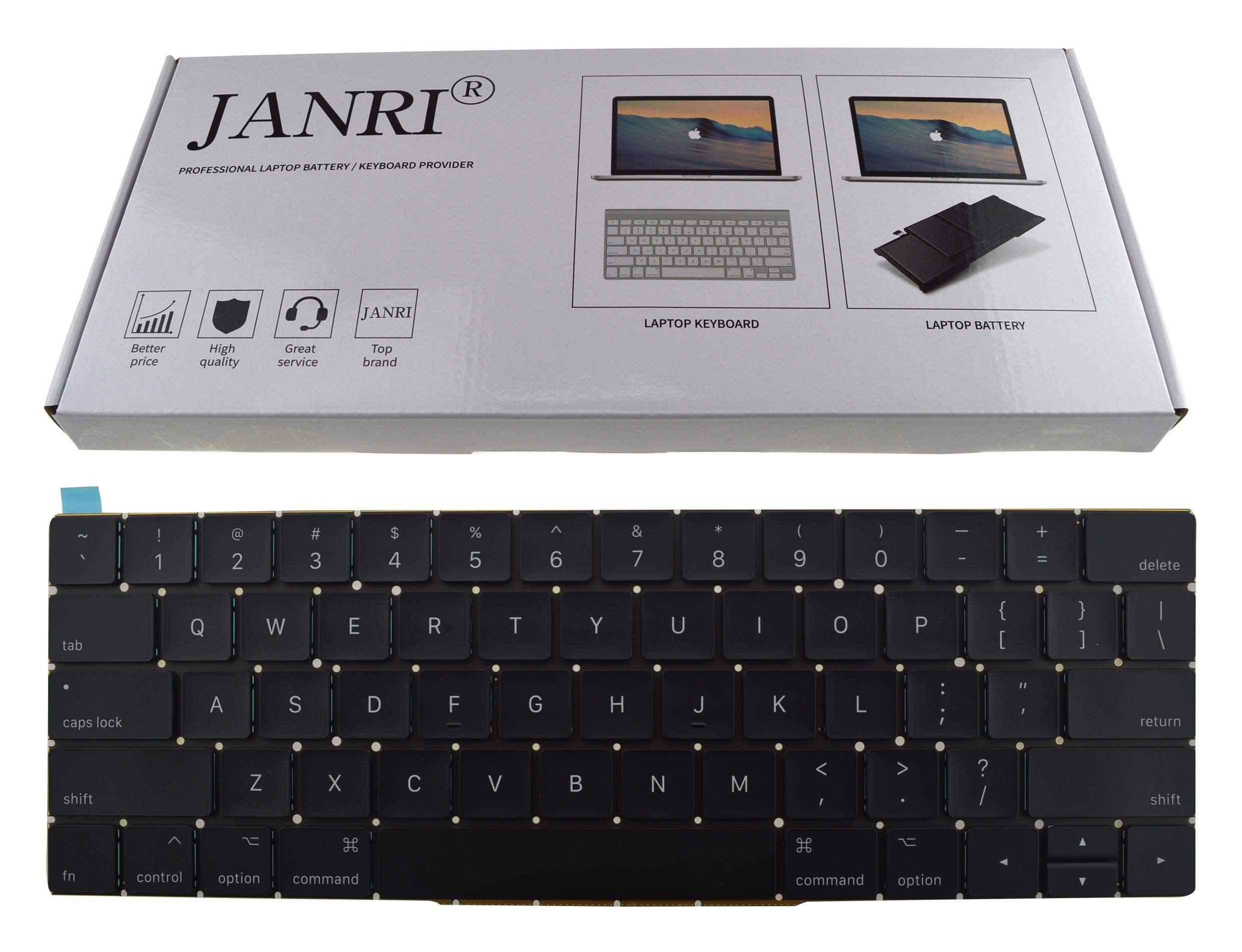Replacement US Layout Keyboard Compatible with MacBook Pro 13