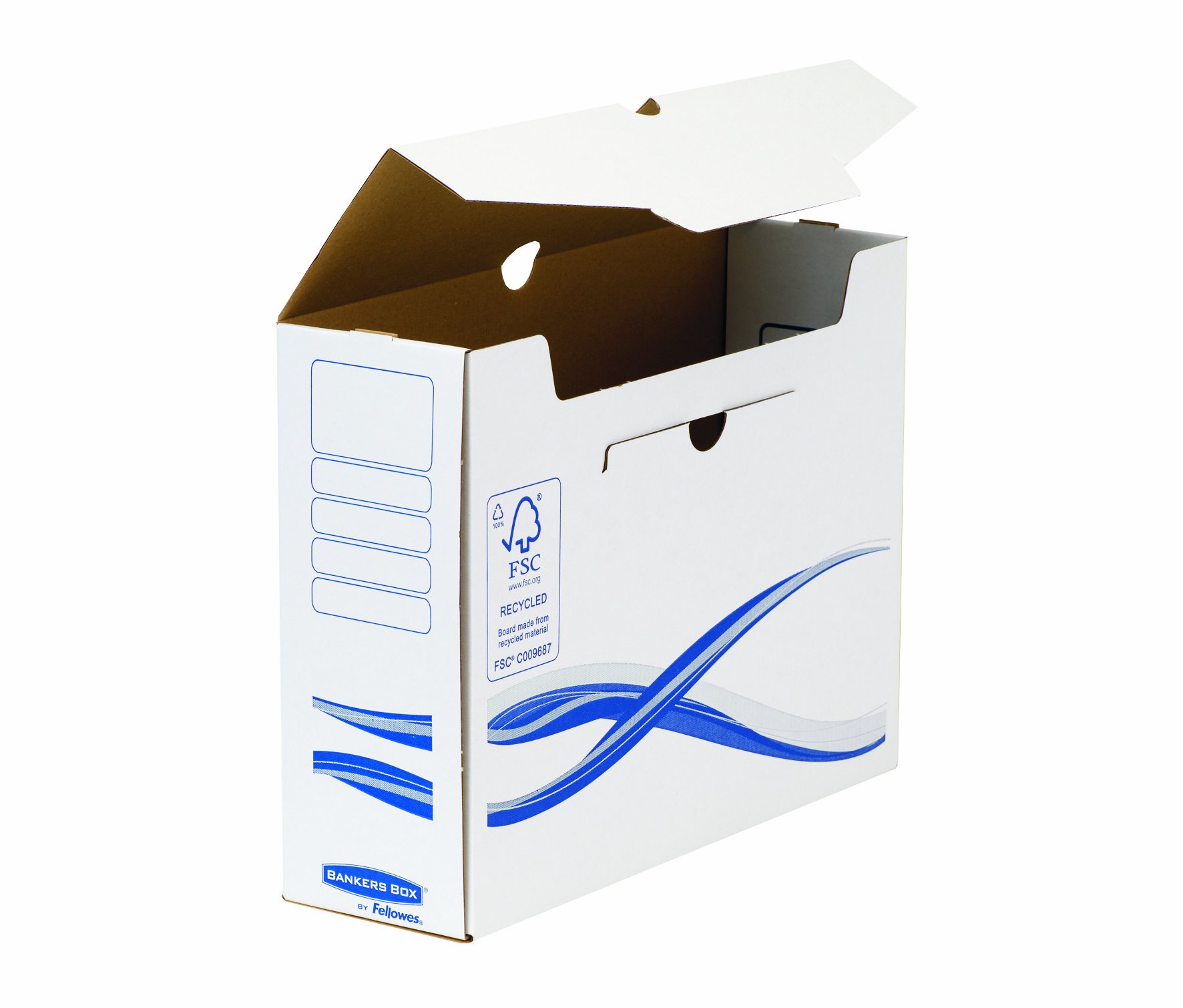 Bankers Box 4460103 A4 Archive Storage Boxes - 10-Pack, 80mm Capacity - Perfect for Office Document Organization & File Storage