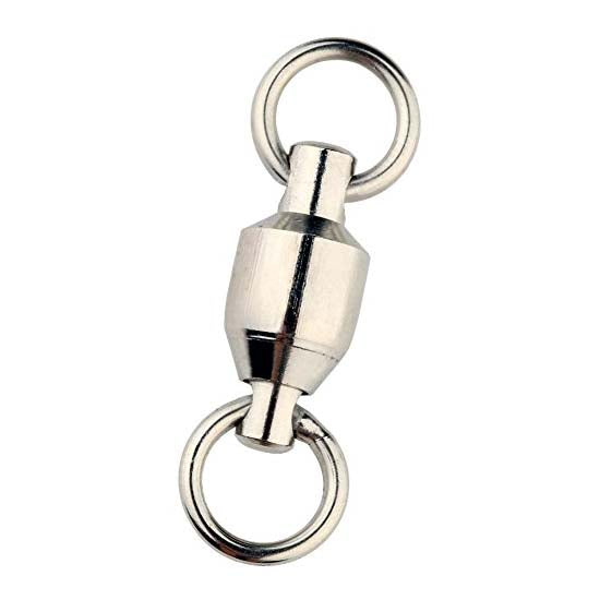 Premium Sampo Chrome Ball Bearing Swivels - Smooth 360° Rotation for Fishing Tackle, Saltwater & Freshwater Angling, Boat Rigging & Outdoor Sports Gear