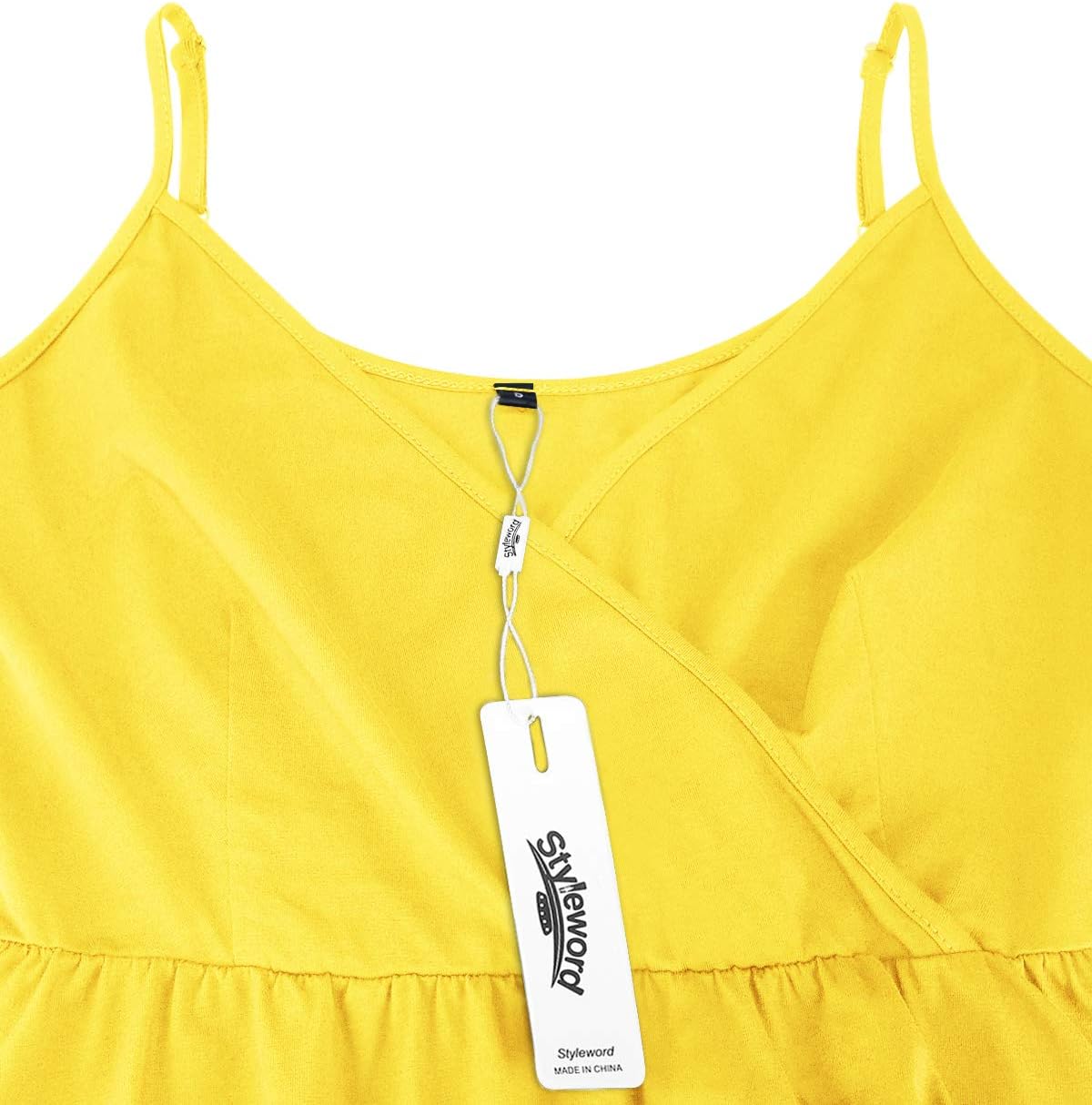 Elegant V-Neck Spaghetti Strap Casual Dress with Pockets - Perfect for Summer Outings, Beach Vacations & Date Nights