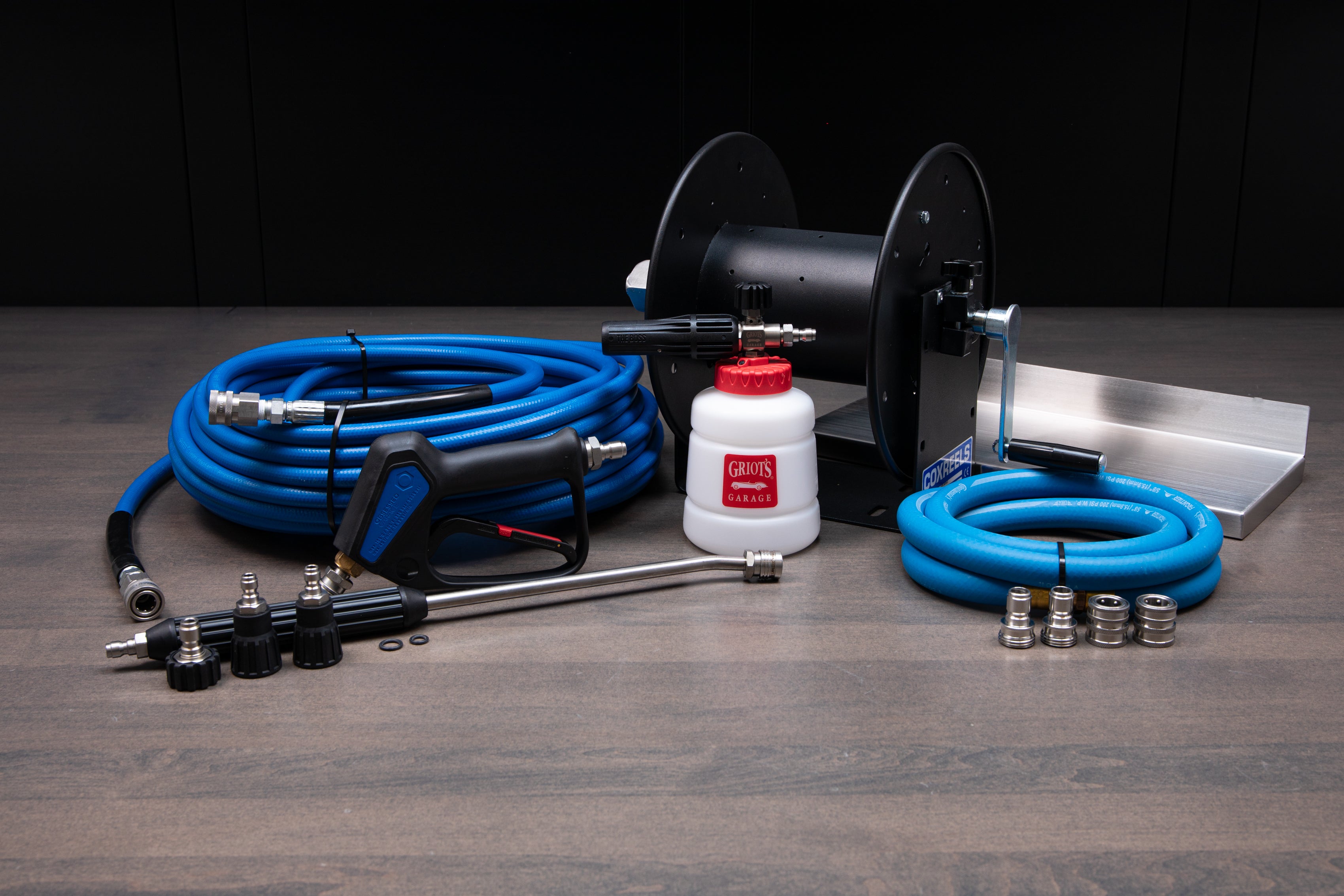 AR Blue Clean Pro Line Wall Mount Accessory Kit for Pressure Washers - Perfect for Garage, Driveway & Outdoor Cleaning