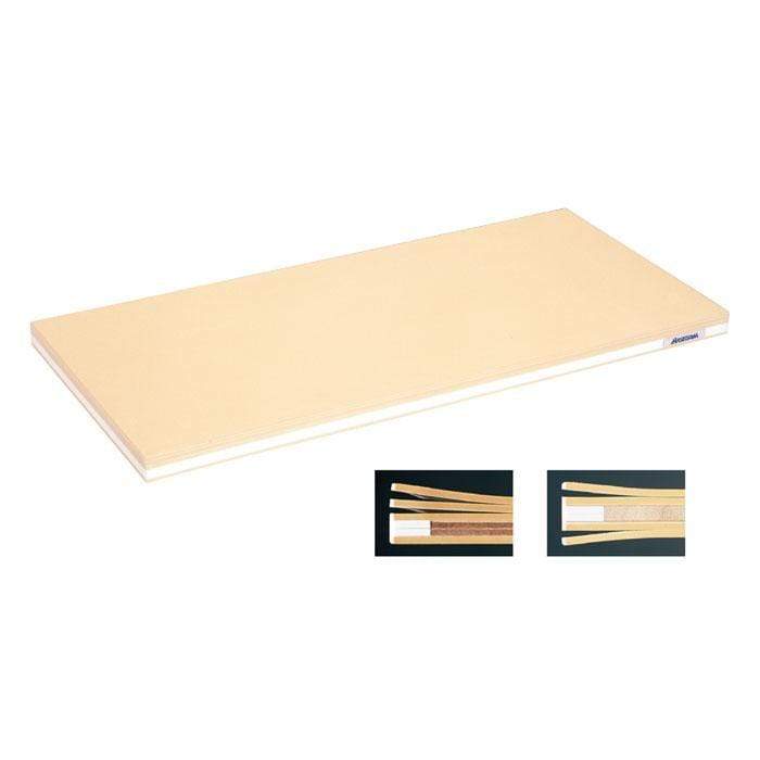 Hasegawa 5-Layer Wood Core Soft Rubber Cutting Board - Non-Slip, Dishwasher Safe, Knife-Friendly for Professional Chefs & Home Cooking