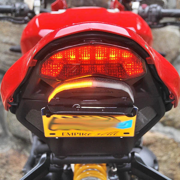Ducati Monster 1200 R Fender Eliminator Kit for 2016-Present Models - Lightweight Tail Tidy License Plate Relocator for Motorcycle Customization & Street Legal Compliance