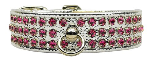 Silver with Pink Stones