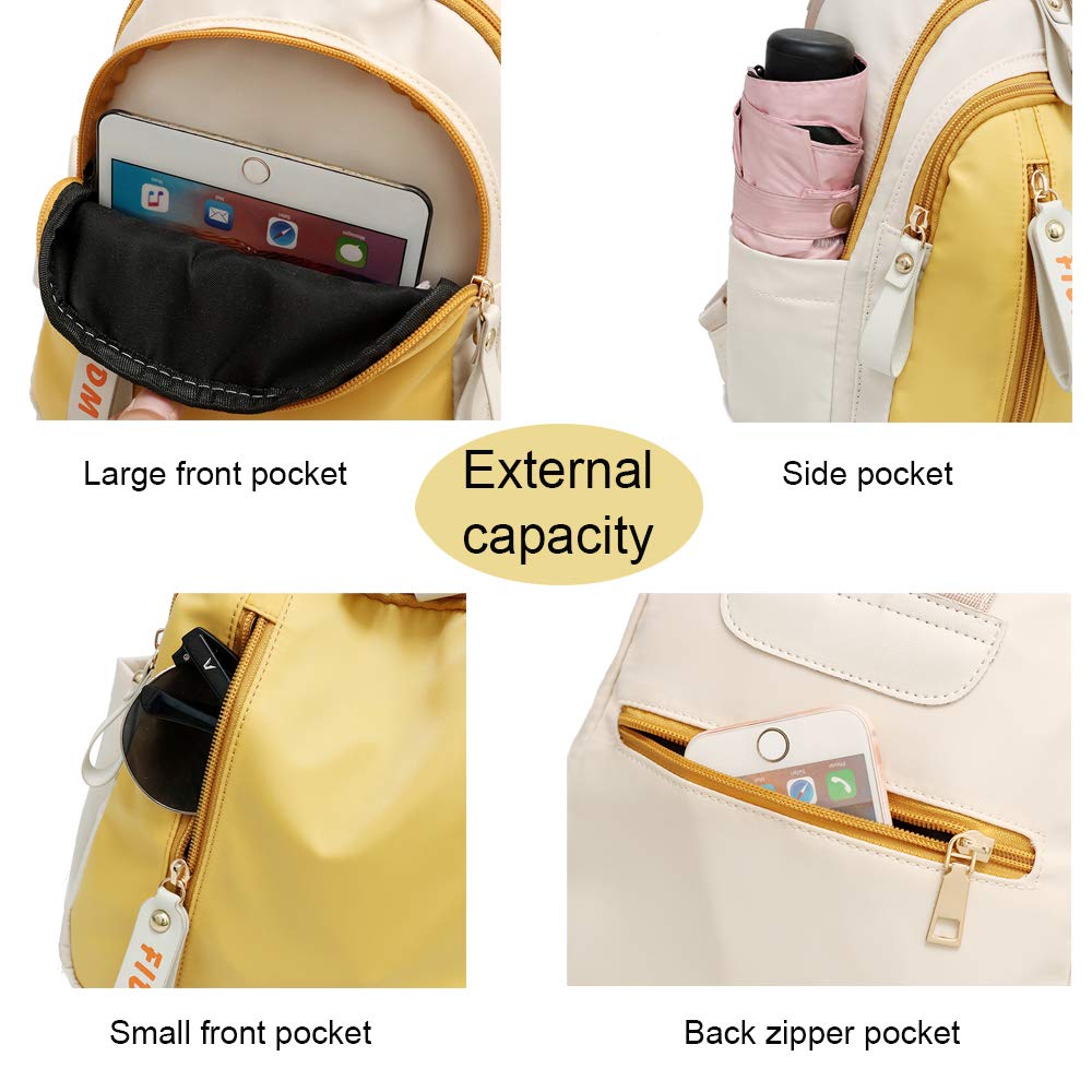 Zhongningyifeng Small Women's Backpack - Mini Nylon Travel Backpack Purse, Lightweight Shoulder Bag for Women | Perfect for Daily Commute, Weekend Getaways & College Campus Use