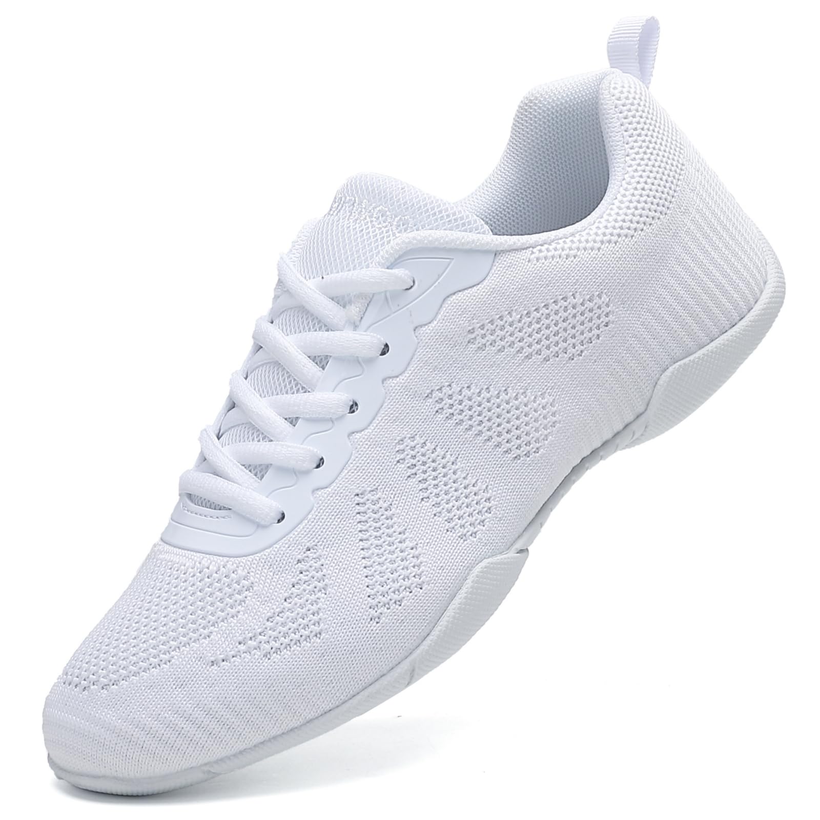 Girls Black Cheerleading Shoes - Youth Athletic Dance Sneakers for Competition & Training - Breathable Lightweight Cheer Shoes for Girls - Perfect for Cheerleading, Dance Practice, Gymnastics & Performance