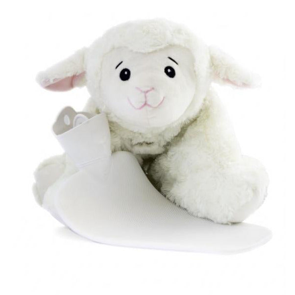1.8L Eco-Friendly Hot Water Bottle with Soft Plush Sheep Cover - Rubber-Free, BPA-Free for Pain Relief, Warmth & Comfort - Perfect for Cold Nights, Period Cramps, Back Pain & Cozy Relaxation