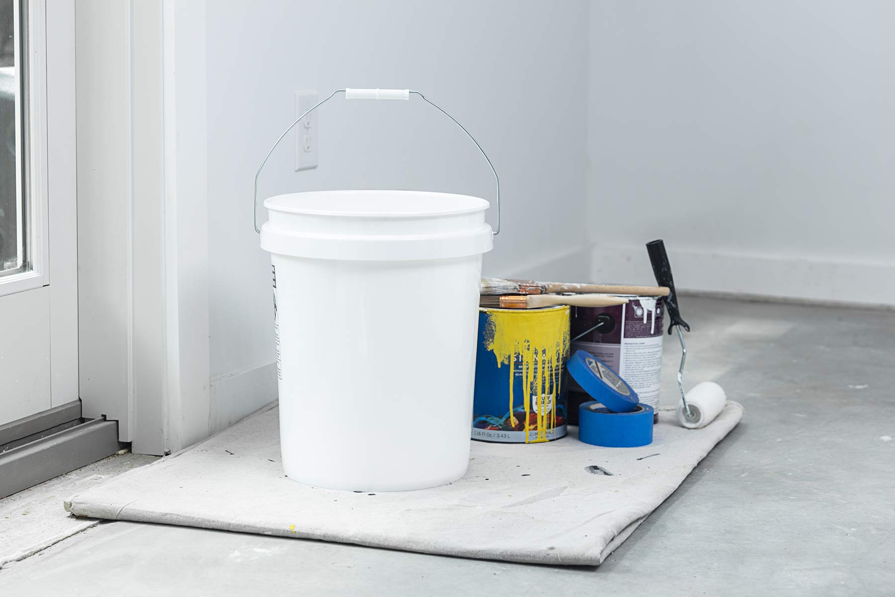 United Solutions 5 Gallon Buckets - 3 Pack, Heavy Duty BPA-Free for Home & Job Use