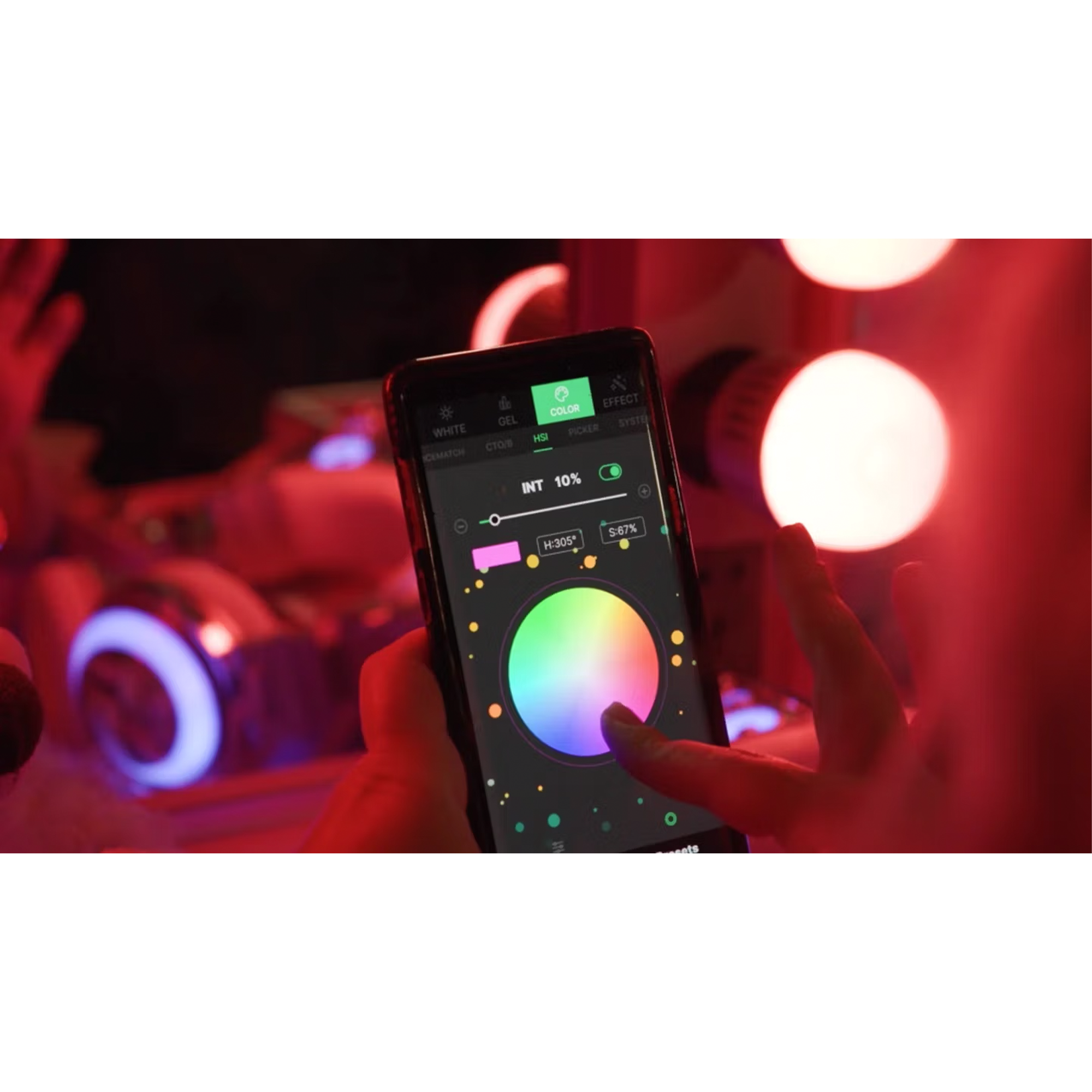Aputure Accent B7c Smart LED Light Bulb - Dimmable RGB Color Changing, WiFi & Bluetooth Control for Home Theater, Gaming Room & Photography Lighting