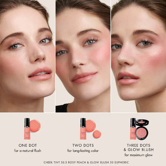 Armani Beauty Luminous Silk Cheek Tint - Liquid Blush for Natural Flush | Perfect for Day & Night Makeup Looks