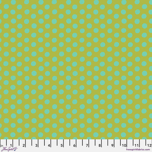 Kaffe Fassett Collective PWGP 070 Spot Pond Quilting Fabric - Premium Cotton Material for Quilts, Home Decor & DIY Craft Projects