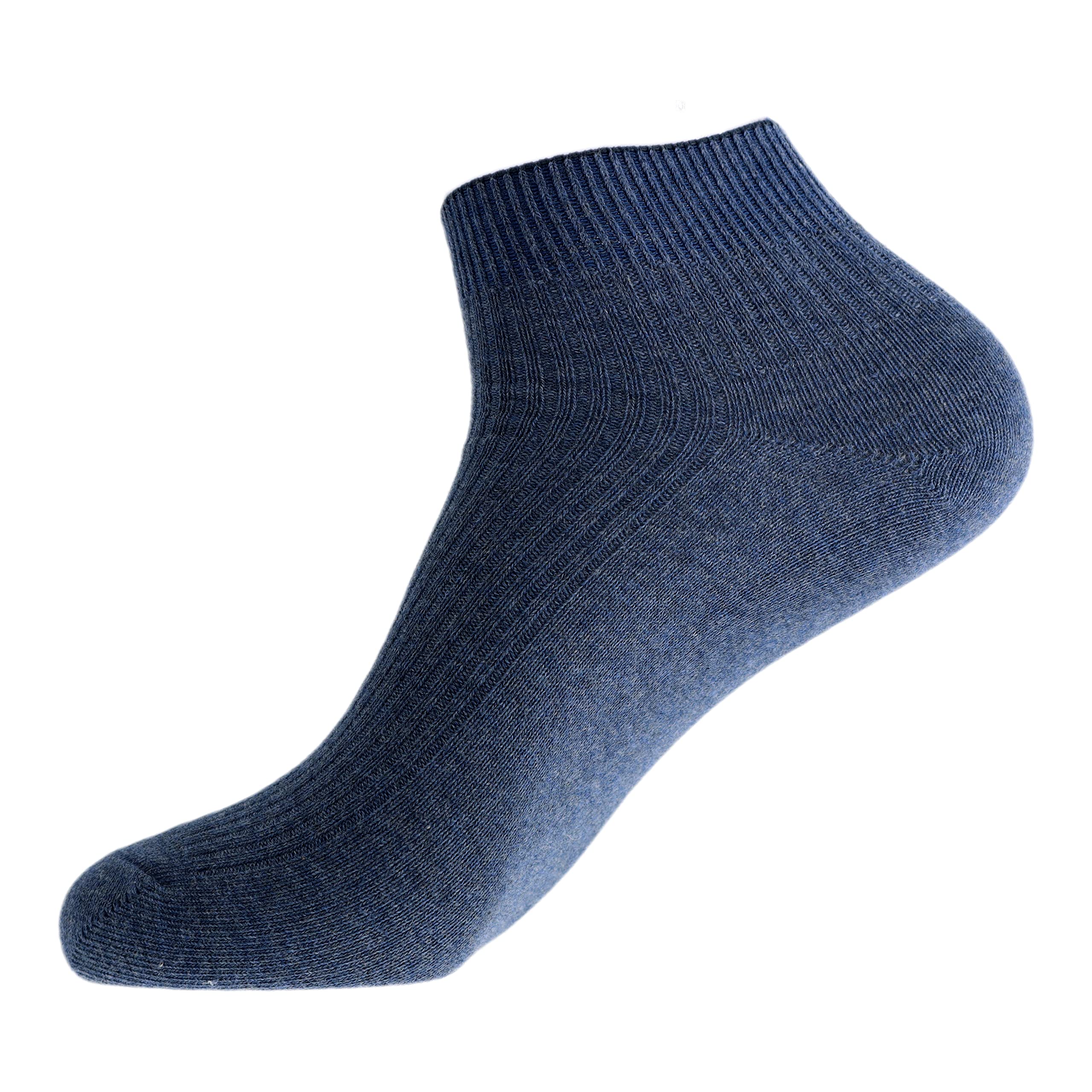 Aniler 4 Pairs Men's Breathable Cotton Anti-Odor Ankle Socks - Thin Comfortable Low Cut Socks for Spring & Fall - Perfect for Casual Wear, Sports & Daily Activities