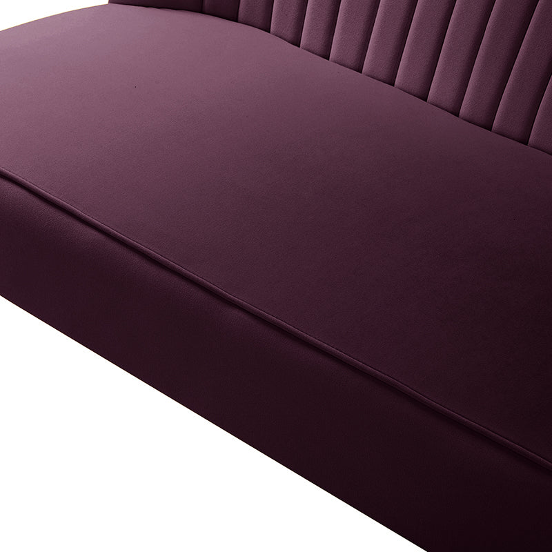 Bariana Velvet Loveseat - Soft & Luxurious Small Couch for Living Room, Bedroom, or Office - Perfect for Cozy Seating & Home Decor