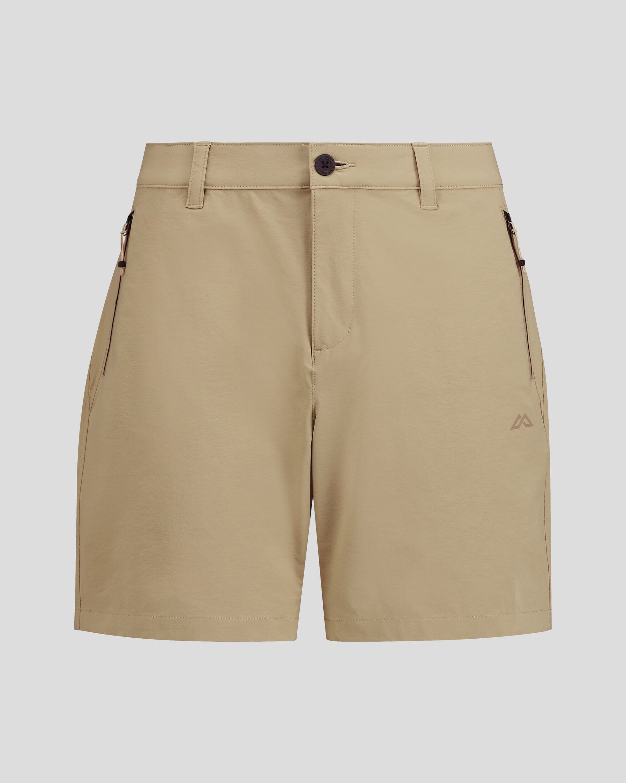 Flinders Women's 7-Inch Athletic Shorts - Olive Grey - Quick-Dry Workout Shorts for Running, Yoga & Gym Training