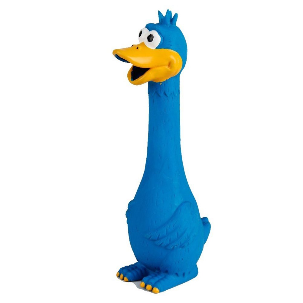UEETEK Squeaky Goose Dog Chew Toy - Durable Blue Pet Chew Toy for Small & Medium Dogs - Interactive Play & Teeth Cleaning for Puppies & Adult Dogs