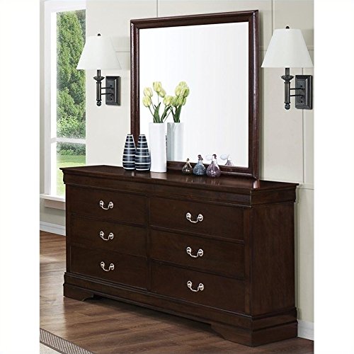 Louis Philippe 2-Piece Bedroom Set - Brown Dresser and Nightstand Coaster Furniture | Perfect for Master Bedroom, Guest Room & Home Decor
