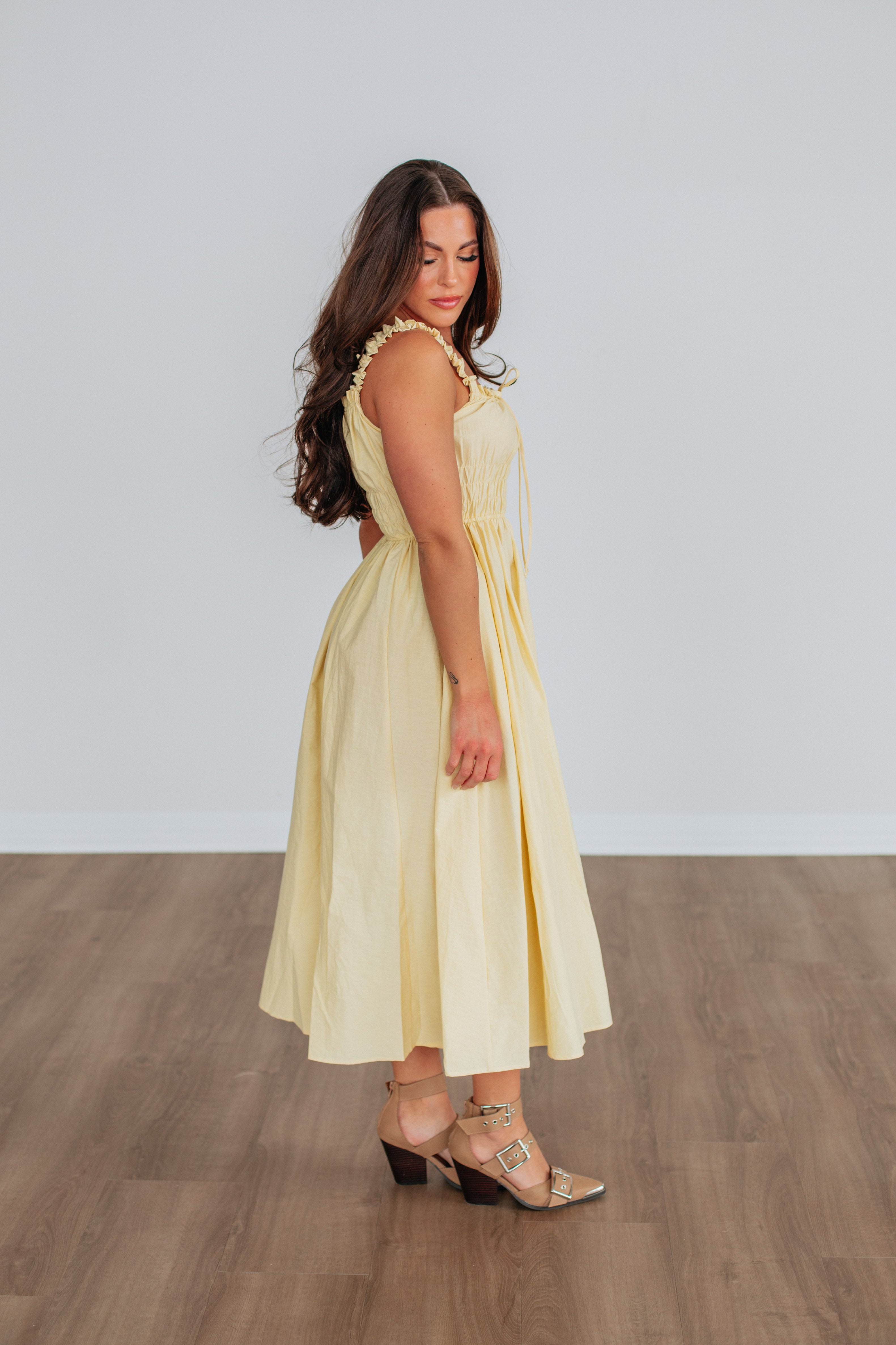 Daphne Dress for Women - Elegant Flowy Midi Dress with Floral Print | Perfect for Summer, Weddings & Casual Outings