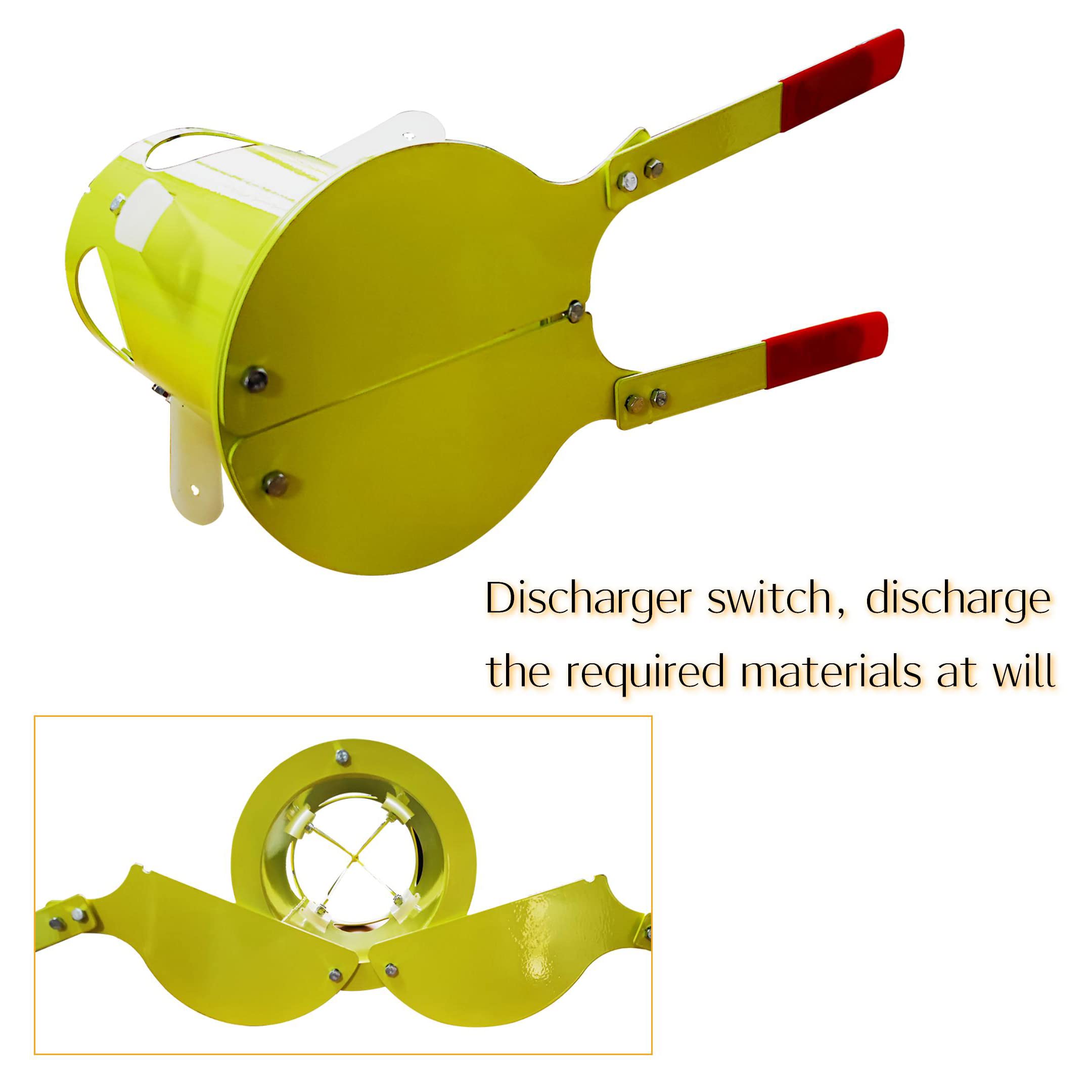 Heavy-Duty Big Bag Dispenser for Warehouse, Farm & Home Use - Durable Yellow Bulk Bag Unloader - Perfect for Grain, Feed, Fertilizer Storage & Handling