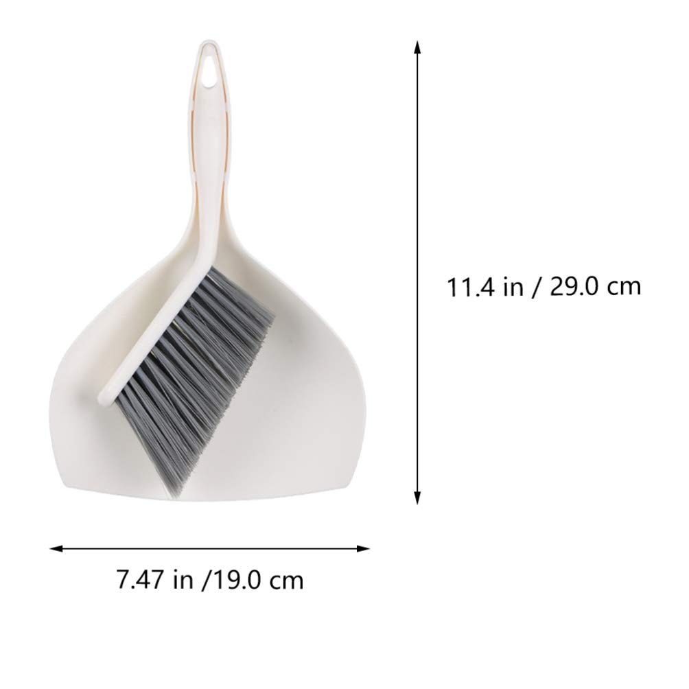 **Mini Dustpan and Broom Set - Small Desktop Sweeper for Keyboard, Pet Hair, and Dust - Compact Cleaning Supplies for Home, Office, and Workspace**