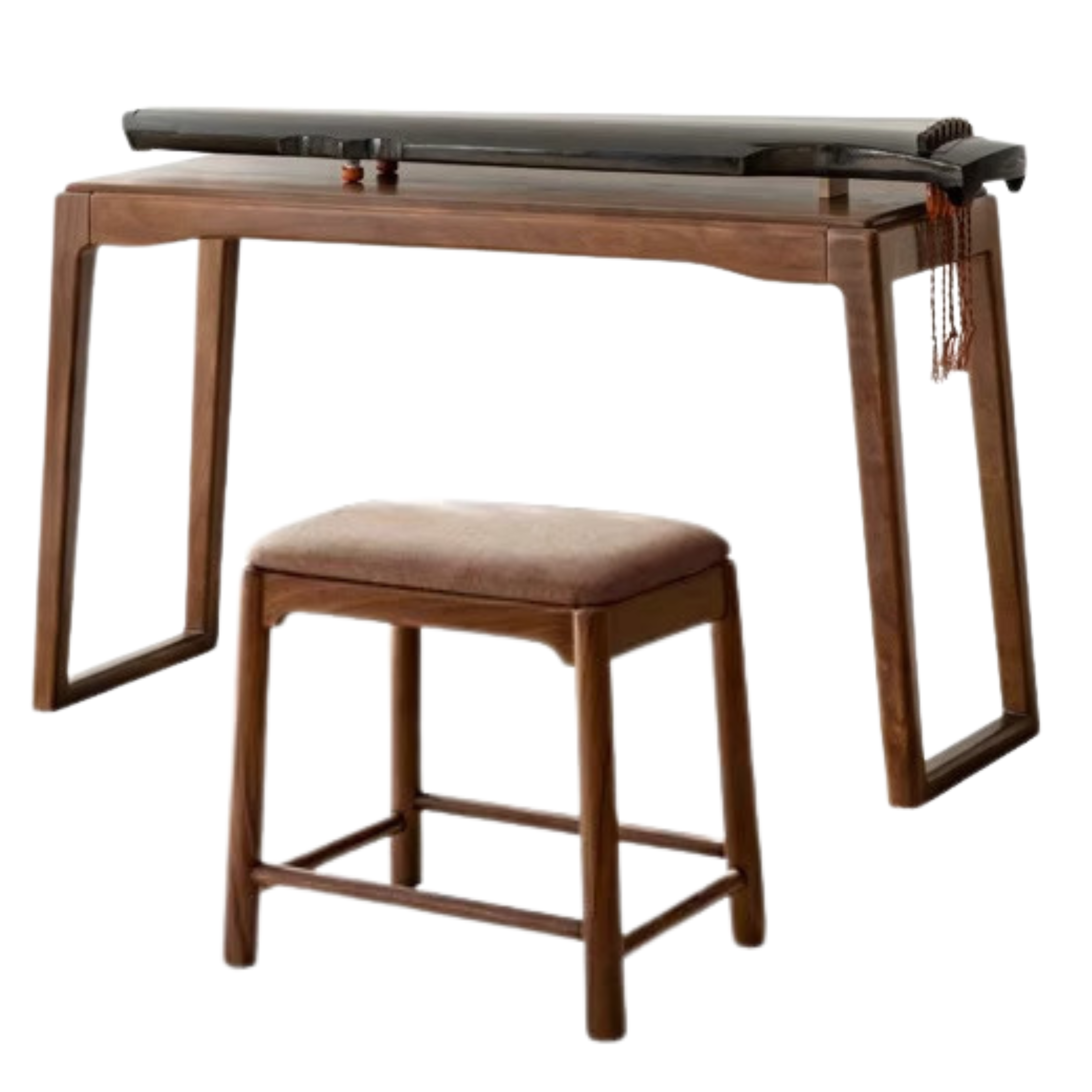 Premium Black Walnut & Oak Solid Wood Desk - Handcrafted Office Desk for Home & Workspace - Durable Writing Table for Study, Work & Remote Office