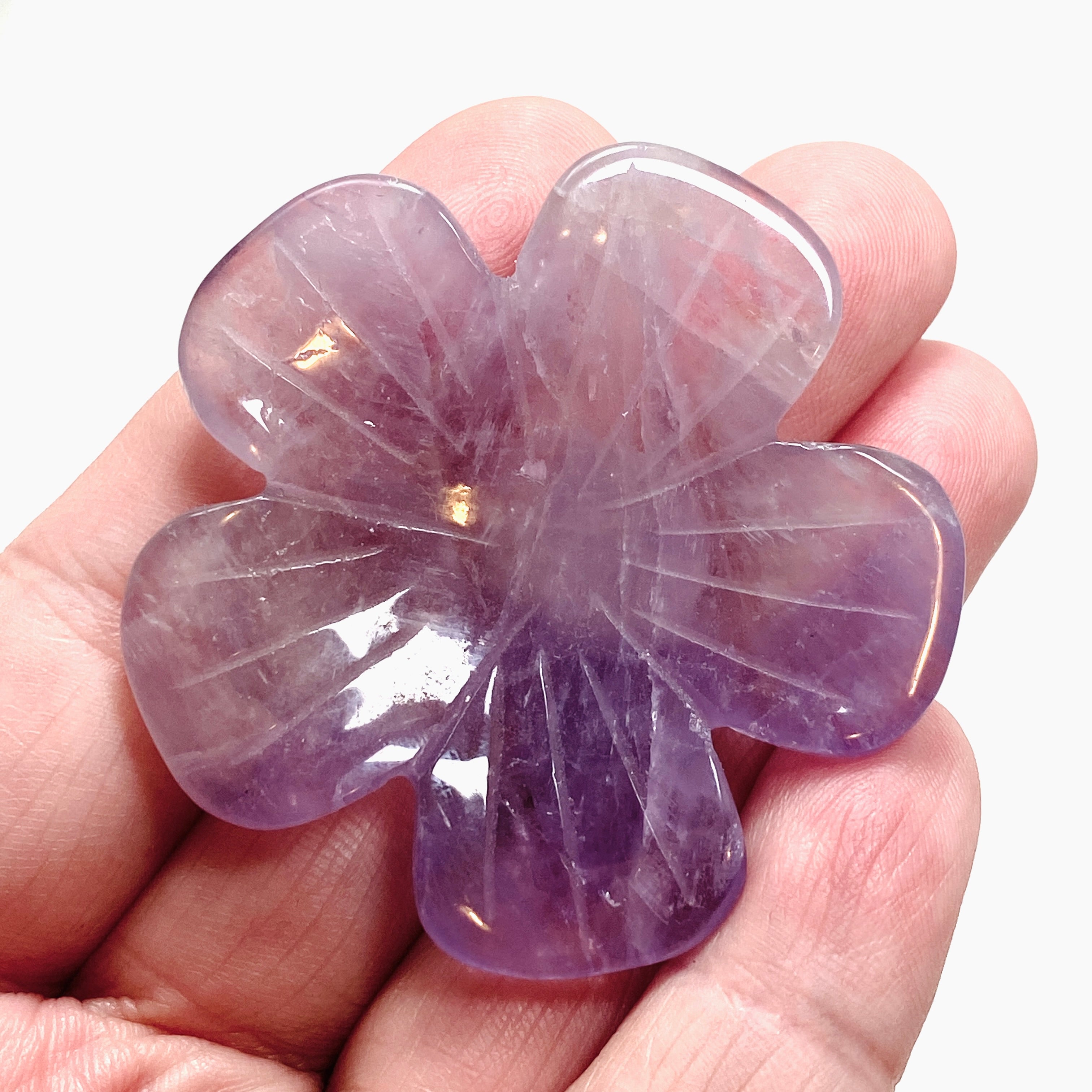 Amethyst Flower AMFL 01 - Natural Healing Crystal for Meditation, Stress Relief & Home Decor | Perfect for Yoga, Reiki & Spiritual Gifts