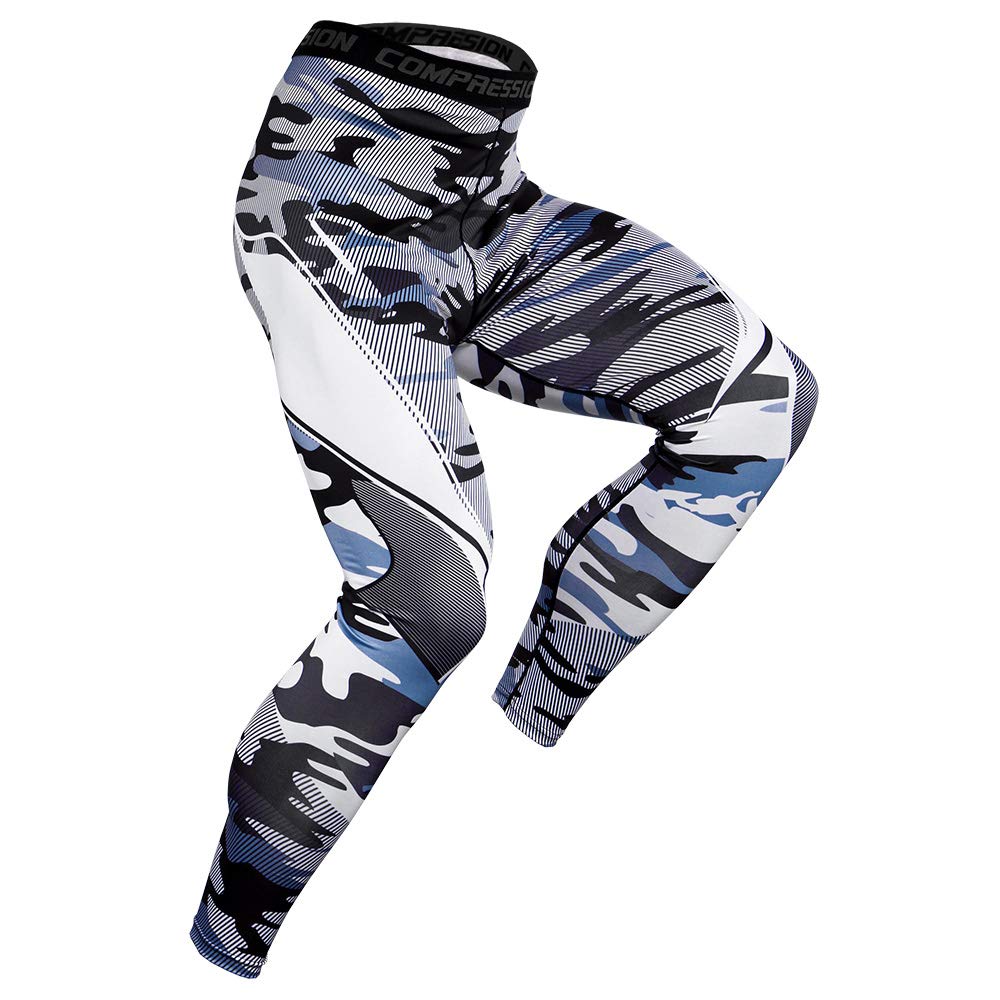 Men's Long Sleeve Compression Shirt & Workout Pants Set - Moisture Wicking Athletic Running Sports Outfit - Gym Leggings Tights in Black for Training & Fitness
