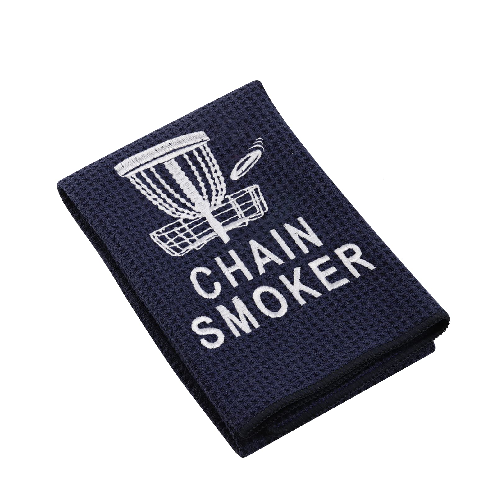 Premium Disc Golf Towel with Clip - Embroidered Sports Towel for Golfers & Chain Smokers - Perfect for On-Course Use & Outdoor Activities