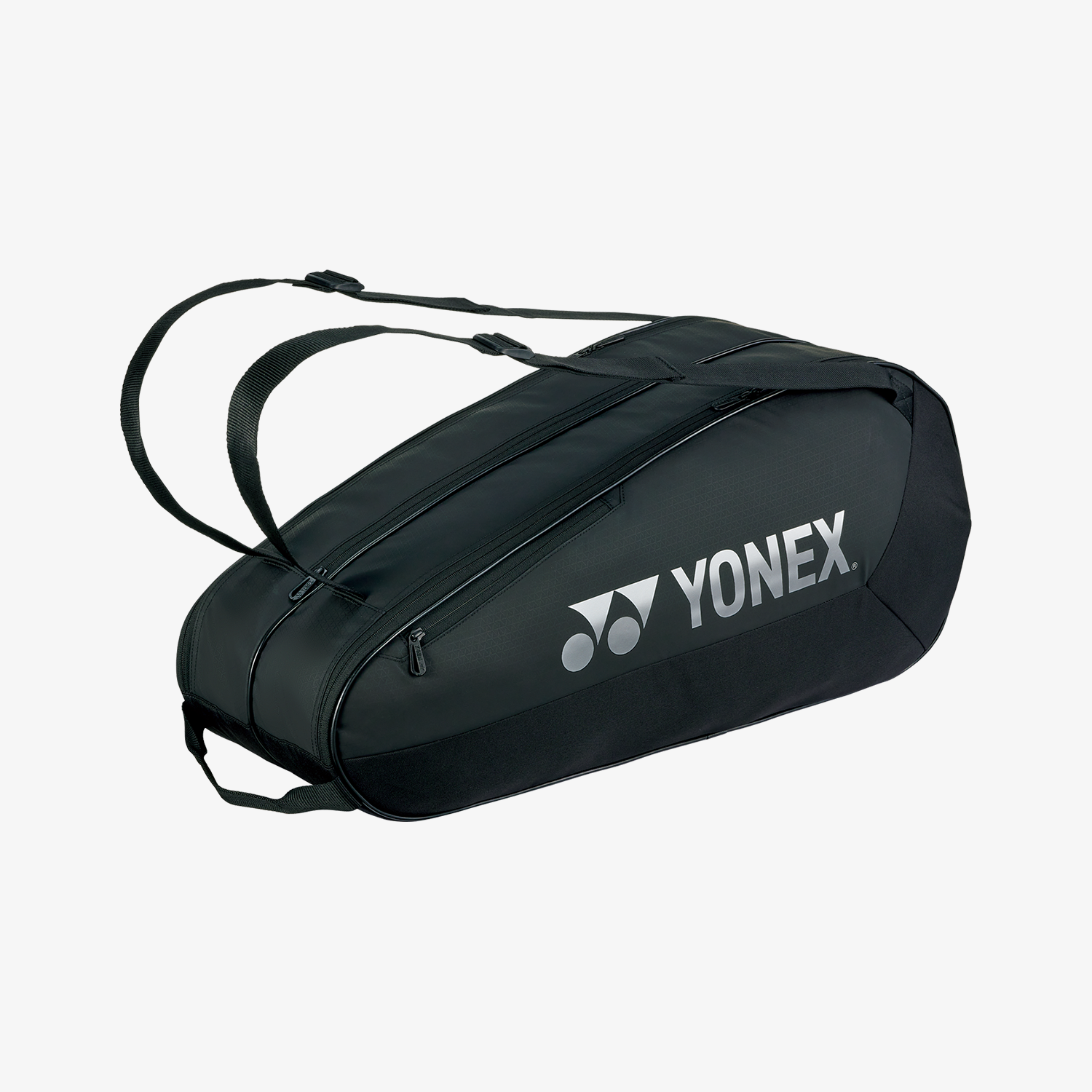Yonex BAG42526BK Team Tennis Racket Bag for 6 Rackets - Durable Black Sports Bag for Tennis Players & Coaches - Perfect for Tournaments, Training & Travel