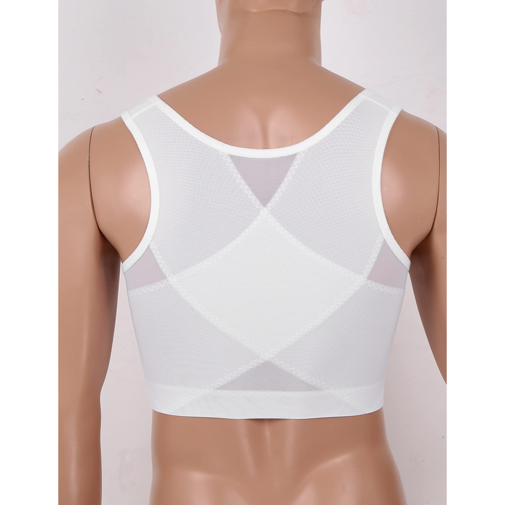 EBRICON Men's Body Shaper Compression Shirt - Slimming Undershirt for Chest Control & Posture Support - Perfect for Gym, Workout & Everyday Wear