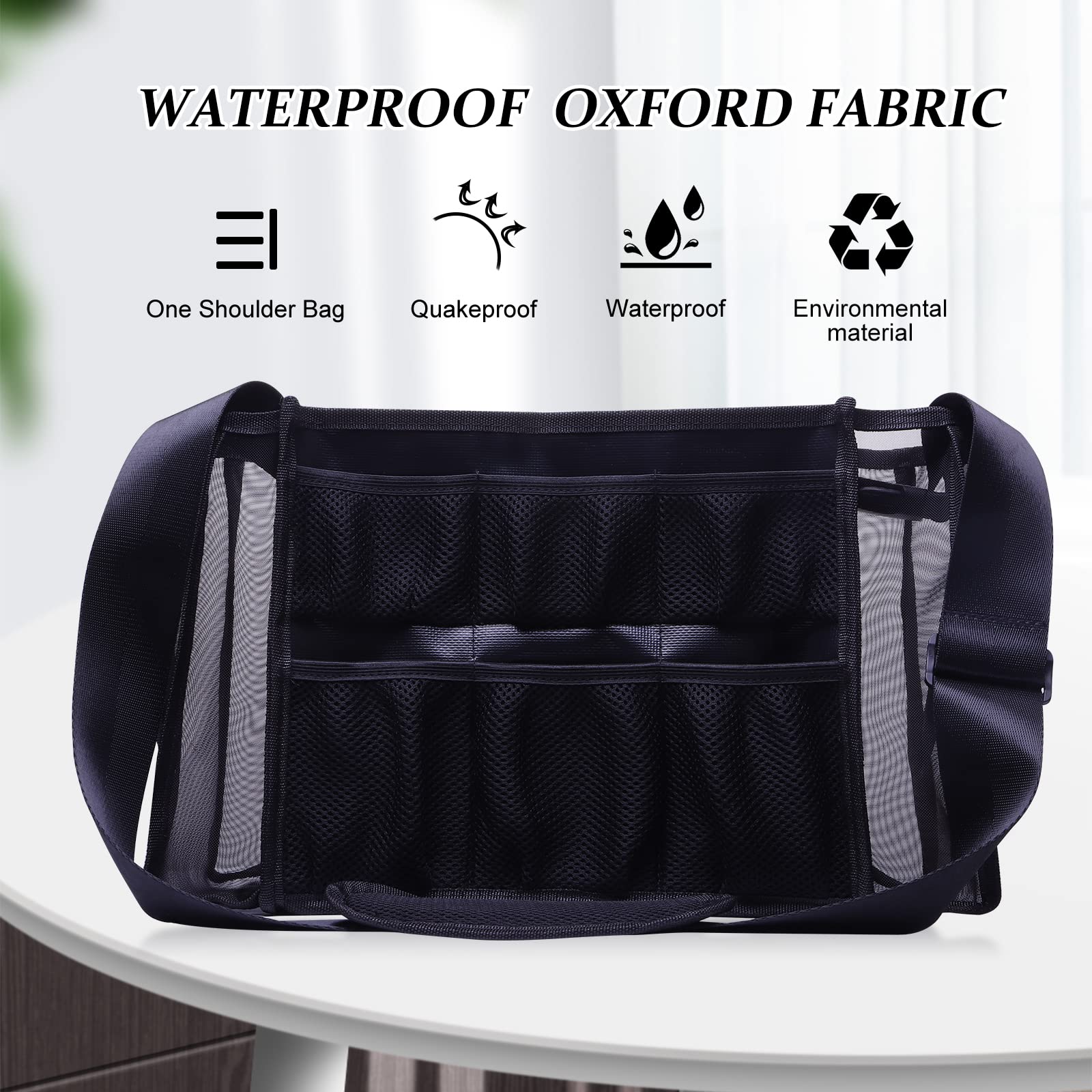 **MOND'SUB Large Professional Makeup Bag for Women - Waterproof Cosmetic Organizer with Shoulder Strap, Makeup Brush Storage Holder - Perfect for MUA, Freelancers & Beginners (Ideal for Travel, Salon & Professional Use)**