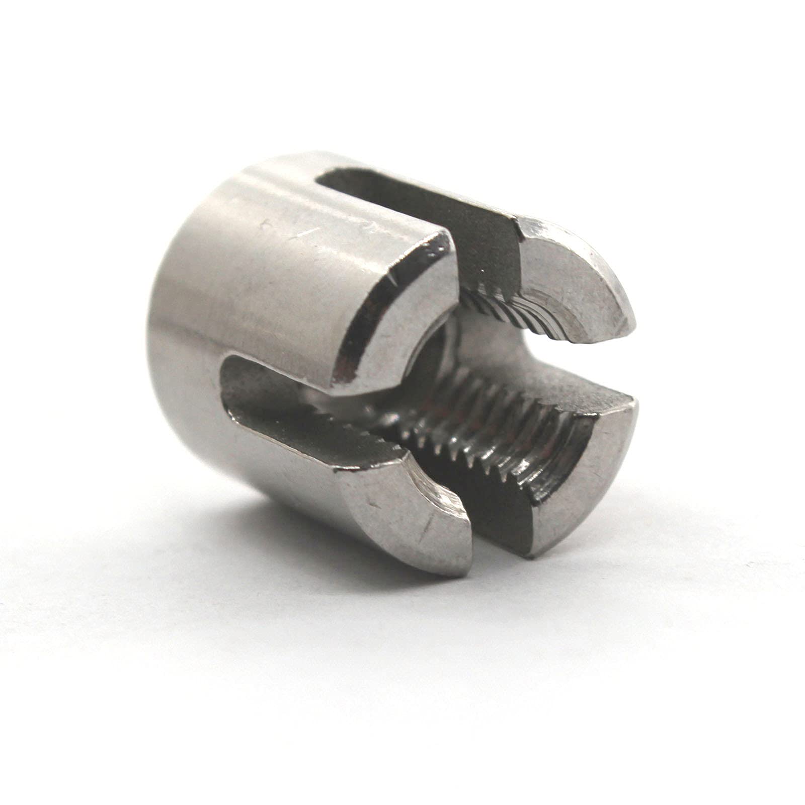 Stainless Steel M12x4mm Wire Rope Cross Clamps (4-Pack) - for Marine & Construction