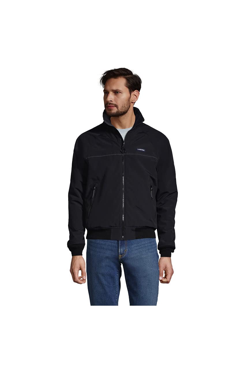 Lands' End Men's Classic Squall Jacket - Waterproof Winter Coat with Fleece Lining for Outdoor Activities, Hiking & Casual Wear