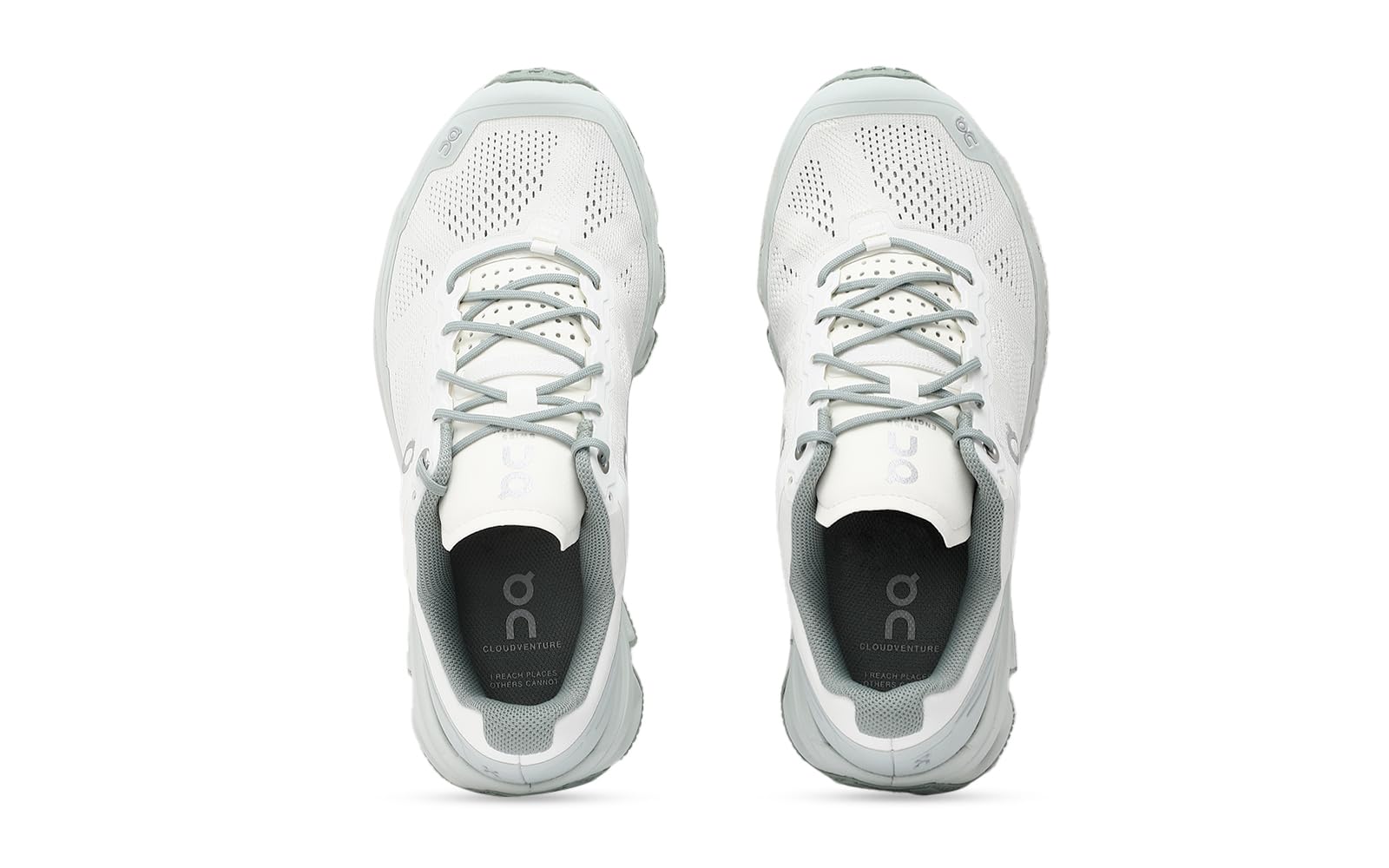 ON Running Women's Cloudventure Trail Running Shoes - White/Moss - Lightweight & Waterproof for Hiking, Trail Running & Outdoor Adventures